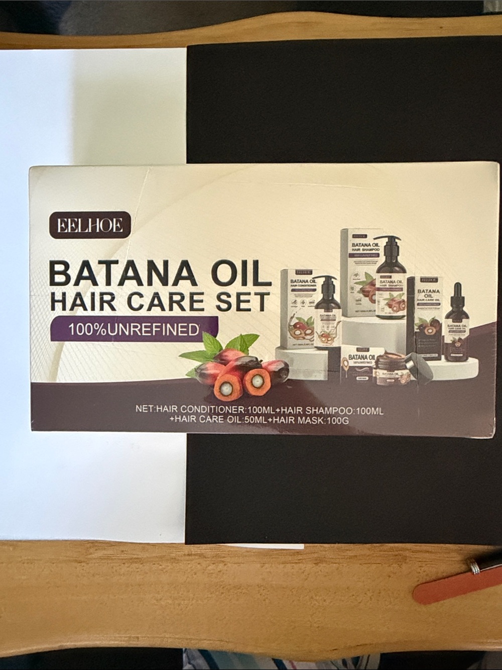 EELHOE Batana Oil Hair Care Set - Brown Nourishing Treatment